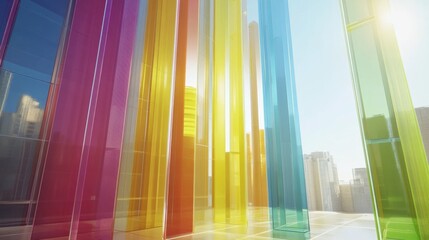 Poster - A detailed D bar chart displaying investment growth, with bars in vibrant colors and a sleek glass-like finish, highlighting the importance of data in financial decisions.