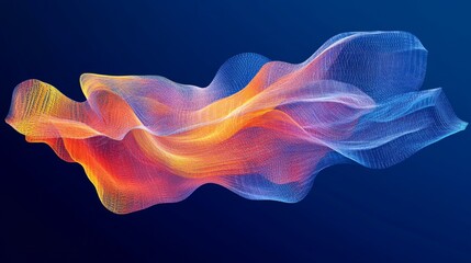 Leinwandbilder - A dynamic financial graph showing fluctuations in stock prices, with bold colors and D effects, emphasizing the fast-paced nature of the business world.