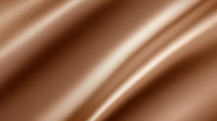 Poster - Luxurious, rich brown satin fabric with soft folds and gentle light reflections. Perfect for elegant design, fashion, and interior projects.