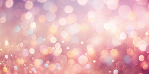 Poster - Soft Pink Pastel Bokeh Background: Abstract Gradient Texture for Design