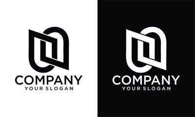 Poster - Creative DD initial letter logo design template vector