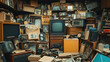 © Tomarani - Cluttered Vintage Room Filled with Antiques