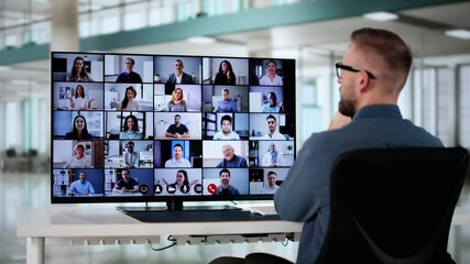 Poster - Online Video Conference Meeting Webinar Banner