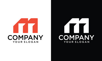 Poster - Creative Letter M logo design illustration vector template