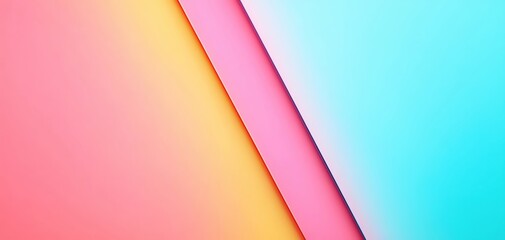 Poster - Colorful geometric background with vibrant gradients for modern design projects.