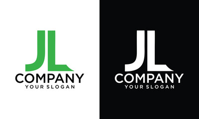 Poster - Creative JL letter logo design vector template