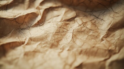 Aufkleber - A close-up of crumpled, textured paper showcasing intricate lines and patterns.