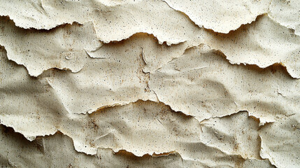 Fototapete - Textured paper background with crumpled, recycled appearance, ideal for eco friendly designs and crafts. natural grain adds rustic touch to any project