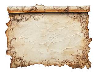 Wall Mural - vintage decorative parchment design