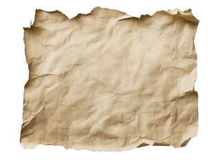 Wall Mural - textured brown paper with crumpled details