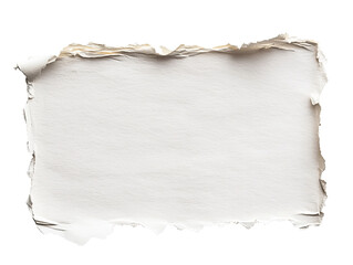 Wall Mural - torn edges of blank paper on display for crafts