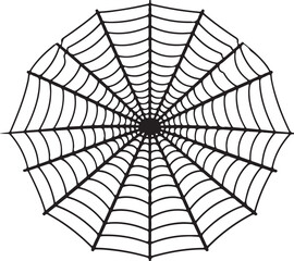 Spider web black silhouette icon, spider, leaf, monochrome, Halloween Illustration
