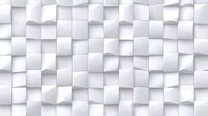 Poster - Displaying a smooth white brick wall texture suitable for various design projects and creative backdrops