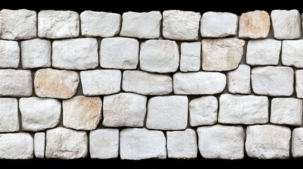 Poster - Displaying a smooth white brick wall texture suitable for various design projects and creative backdrops