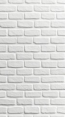 Poster - Displaying a smooth white brick wall texture suitable for various design projects and creative backdrops