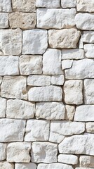 Poster - Displaying a smooth white brick wall texture suitable for various design projects and creative backdrops