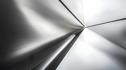 Poster - Abstract Metallic Surface with Angular Design