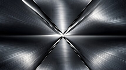 Poster - Abstract Metallic Design Showing Brushed Steel Texture