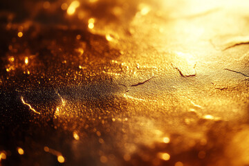 Aufkleber - Abstract metal texture background with shiny gold and copper tones merging smoothly,