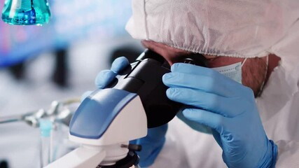 Poster - Research Lab Scientist Doing Medical Scientific Test