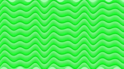 Wall Mural - abstract green wavy lines move loop background. blue smooth lines animation