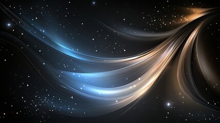 Poster - Colorful light streaks and neon lines create a vibrant abstract design, perfect for high-speed digital projects or wallpapers