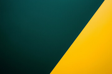 Wall Mural - Yellow and green gradient background, dark color scheme, diagonal composition, flat design style, minimalist.