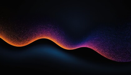 Poster - Abstract wave motion pattern on dark blue background wallpaper for digital technology AI Generated
4