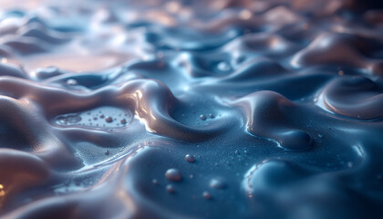 Poster - Hypnotic Waves of Radiance: A Captivating Exploration of Fluid Dynamics and Colors