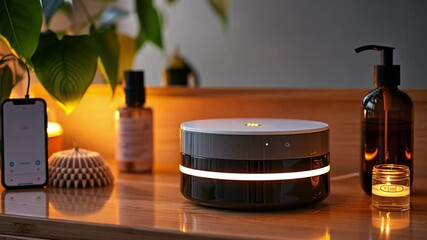 Poster - This Explore modern spa tech for enhanced home relaxation with calming aesthetics and features.