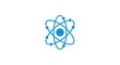 © ufuk - Stylized Atom Icon with Electron Orbits - Ideal for Scientific and Educational Themes.