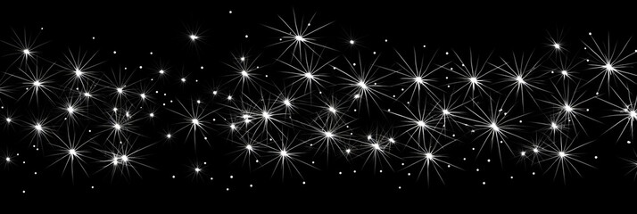 Poster - Elegant minimalist fireworks display against a dark background for a striking visual effect