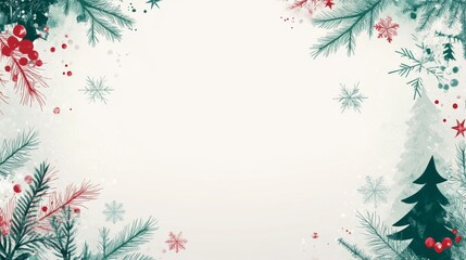 Wall Mural - christmas abstract background. featuring soft greens, reds, and whites. highlighting holiday cheer, 