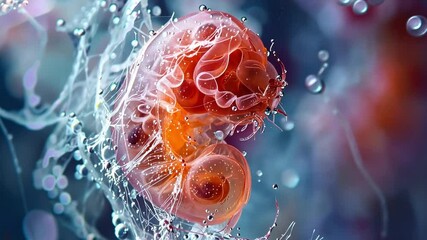 Poster - This Embryos are monitored in incubators showcasing intricate details and vibrant colors.