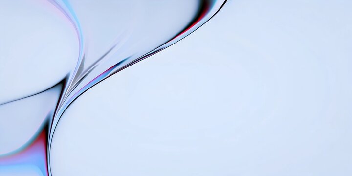 Vivid swirl of light dynamic abstract digital artwork with vibrant metallic colors 3d render.