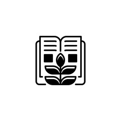 Poster - Educational Growth Glyph Icon. linear style sign for mobile concept and web design. Outline vector icon.