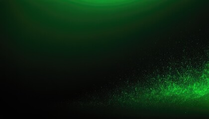 Poster - Green abstract sparkly background with soft waves and sparkles Neon soft futuristic banner
5