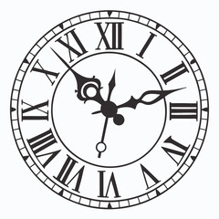antique roman numeral clock