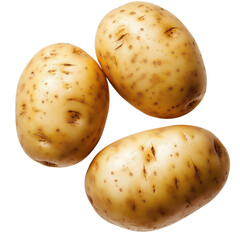 Potatoes isolated on transparent background