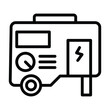 © icons - Power generator Line Icon