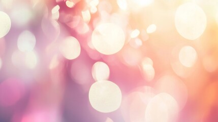Poster - Soft glowing blurry bokeh lights create a festive, magical, and dreamy background, perfect for celebrations, holidays, or any project needing a touch of enchantment