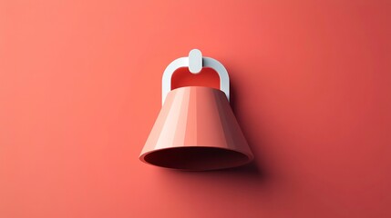 Aufkleber - Minimalist Bell Notification Symbol for Modern Web Design and User Experience Enhancement