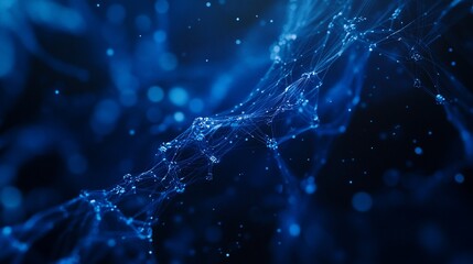 Aufkleber - Abstract blue network connection.