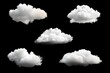 © Space Priest - Collection of five different clouds in various sizes and shapes