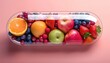 © Olga Gorkun - A fruit capsule concept blending fresh berries, apples, and oranges encased in a clear transparent pill shape