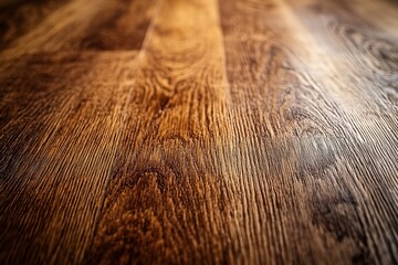 Poster - Dark brown wood floor texture with visible grain and depth.