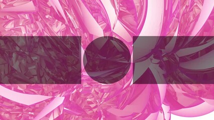 Poster - YouTube overlay animation with abstract pink floral background, suitable for video branding or channel display.