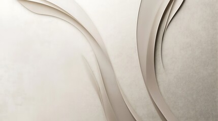 Aufkleber - Abstract Beige Curves on Textured Background
