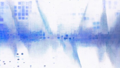 Aufkleber - Abstract Blue Digital Matrix Pattern with Pixelated Gradient Overlay, Ideal for Technology, AI, and Data Driven Visual Concepts