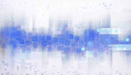 Aufkleber - Abstract Blue Digital Matrix Pattern with Pixelated Gradient Overlay, Ideal for Technology, AI, and Data Driven Visual Concepts